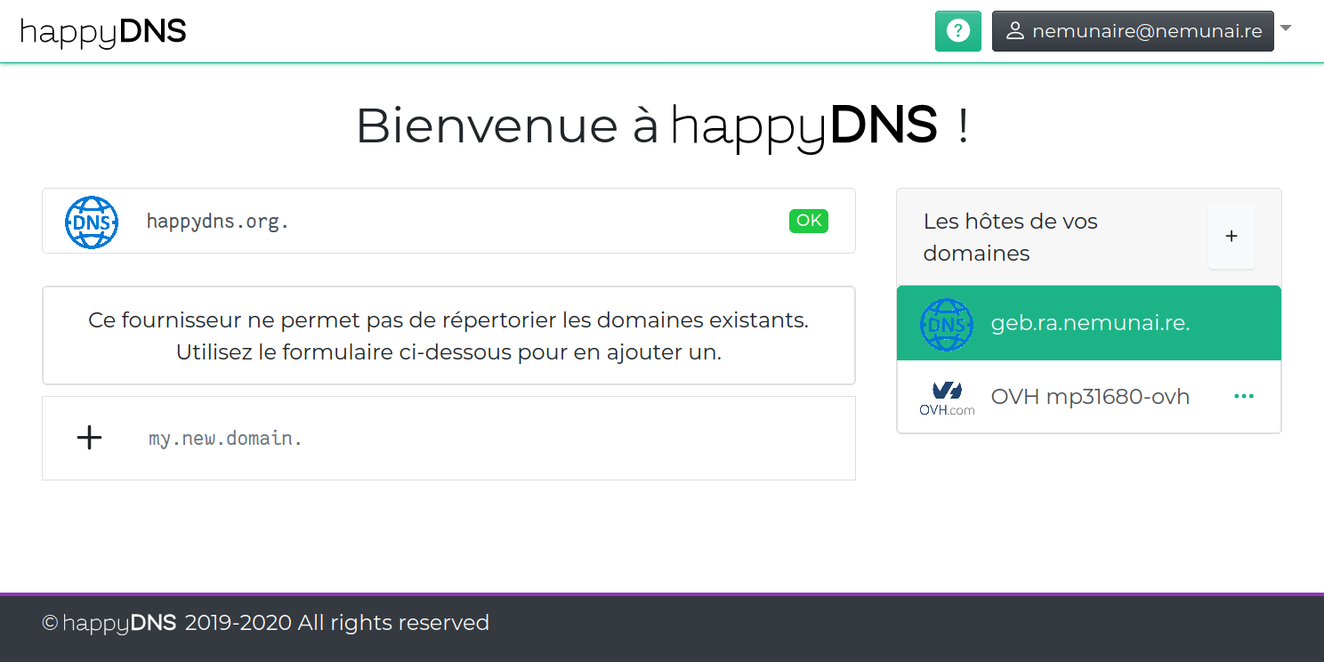 Cas particulier d'ajout pour les serveurs DNS autoritaire