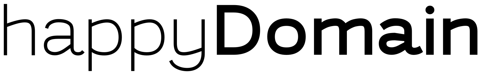 happyDomain logo black