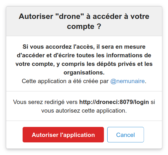 OAuth Drone